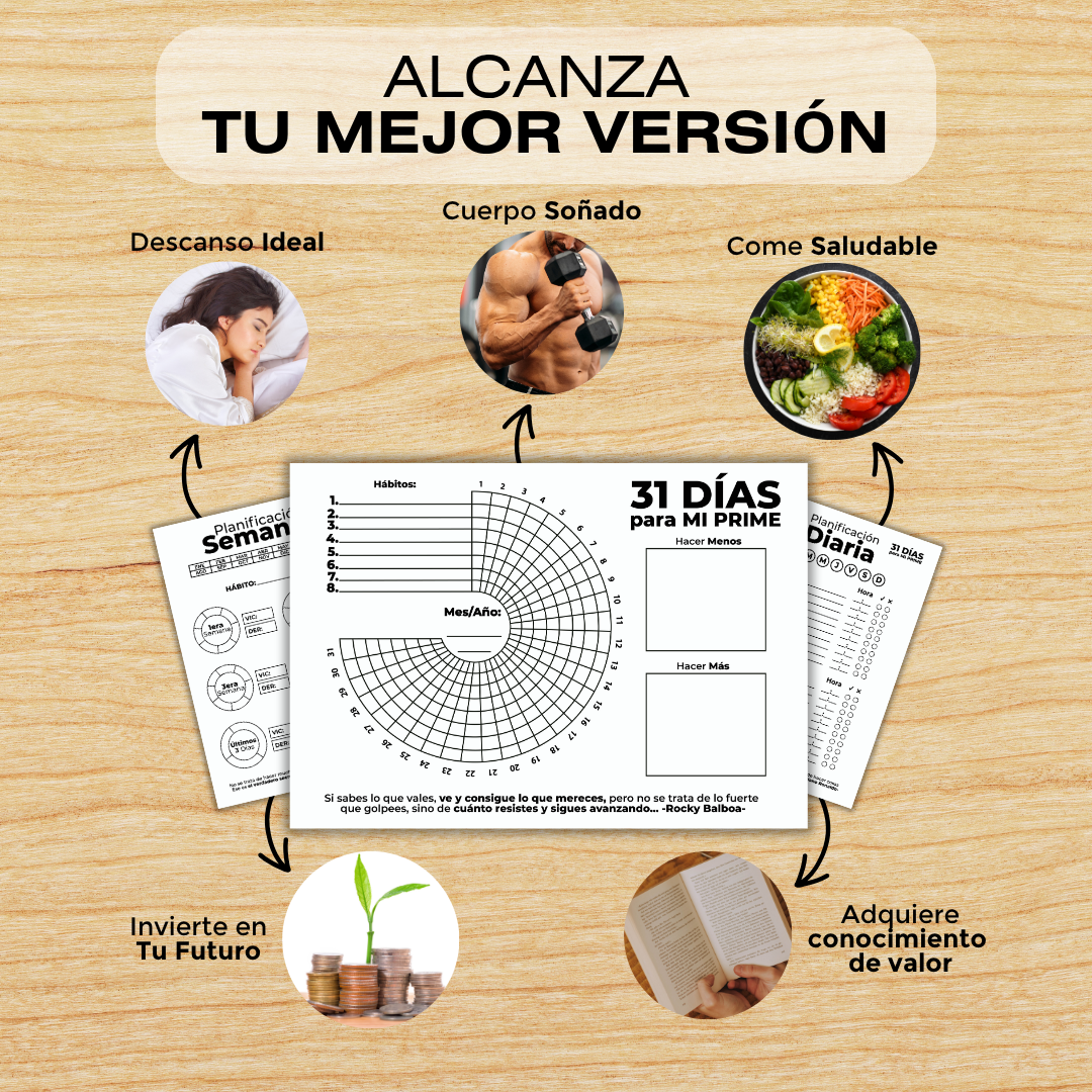 Plantilla de 31 días para TU PRIME